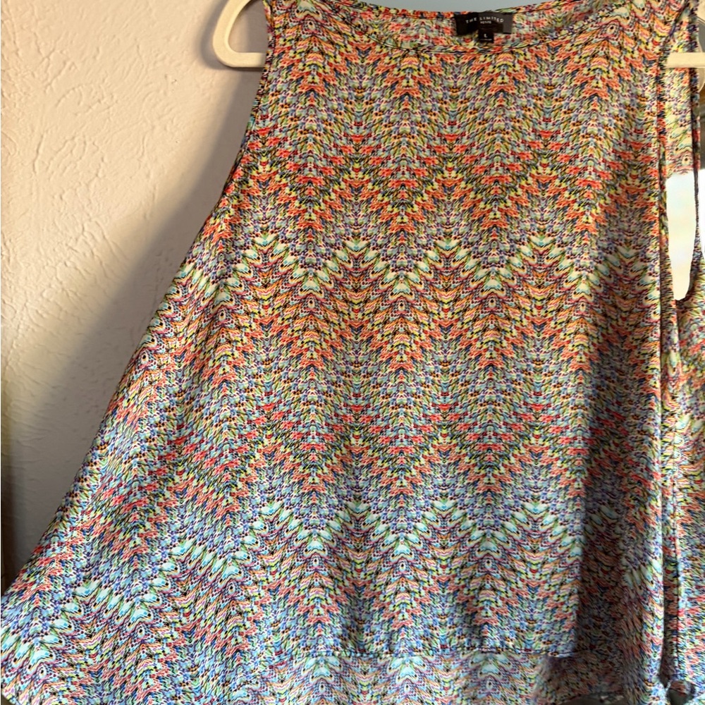 Multicolor Patterned Sleeveless Top - The Limited Petite